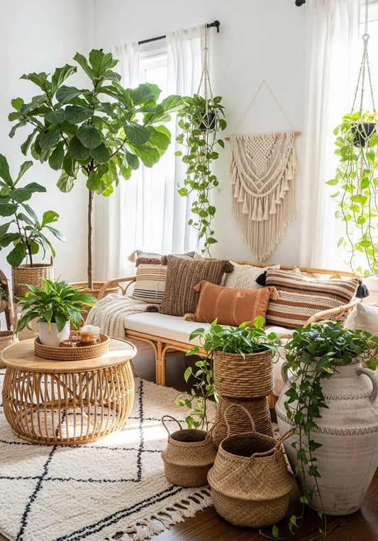 Boho Chic Style: Die 9 wichtigsten Einrichtungstipps & welche Pattern Clocks perfekt dazu passen