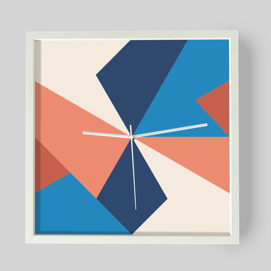 Bunte Design Wanduhr ohne Zahlen für Bilderwand