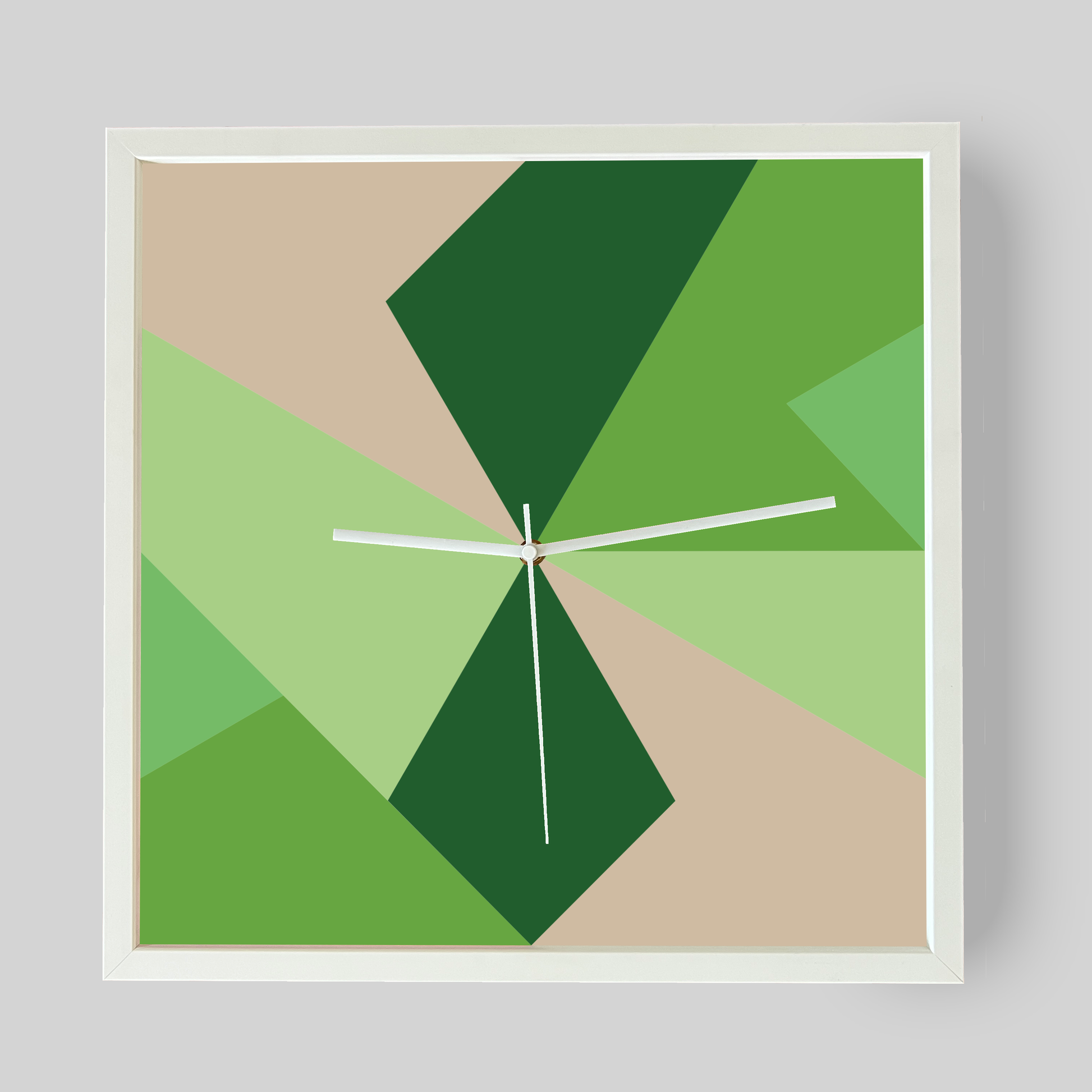 Die Fresh Green Wanduhr bringt frische Grüntöne und Natürlichkeit an deine Wand. Hochwertiger Holzrahmen, geräuschloses Uhrwerk, handgefertigt in Deutschland.